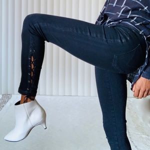 Hudson Nix Lace Hem Crop